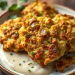 Crispy St. Patrick's Day Cabbage Fritters with Garlic Sauce