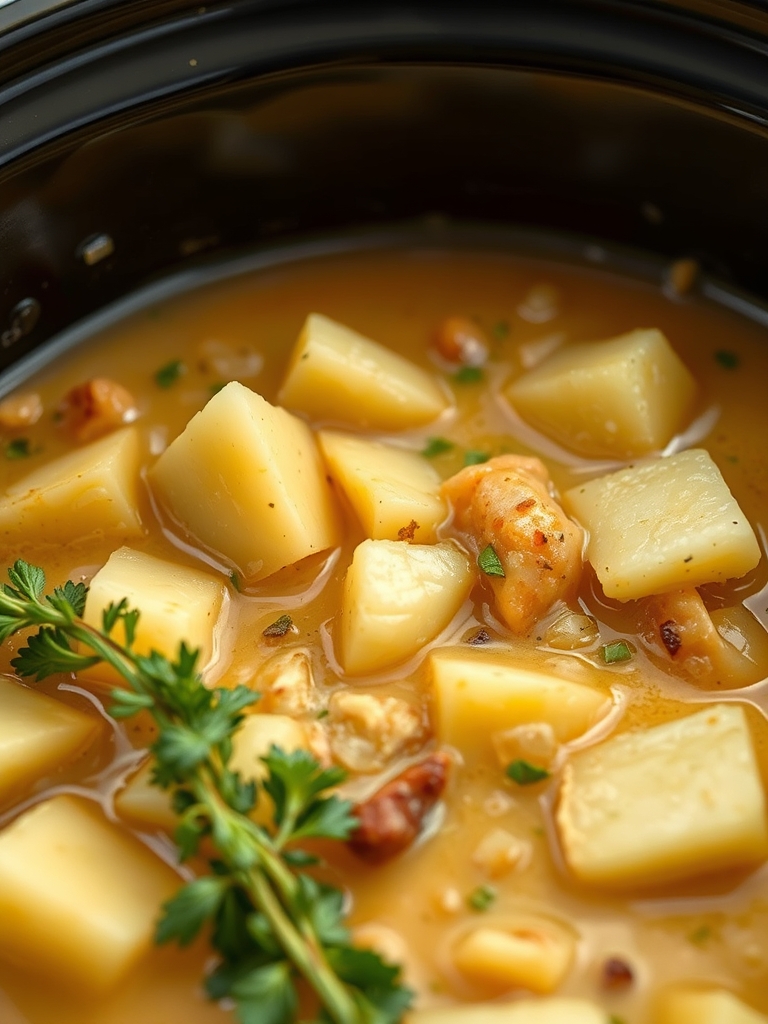 Crock Pot Crack Potato Soup ingredients 2