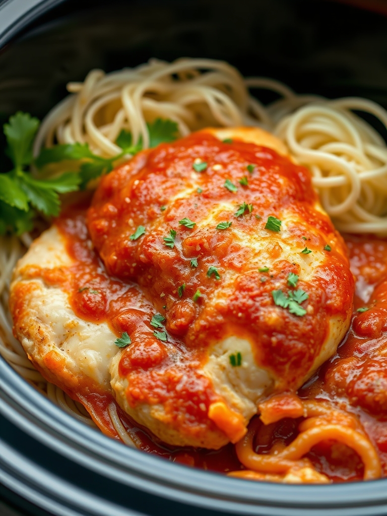 Crockpot Chicken Parmesan ingredients 1