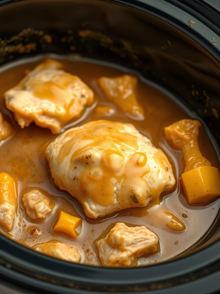 Crockpot Chicken and Gravy ingredients 1