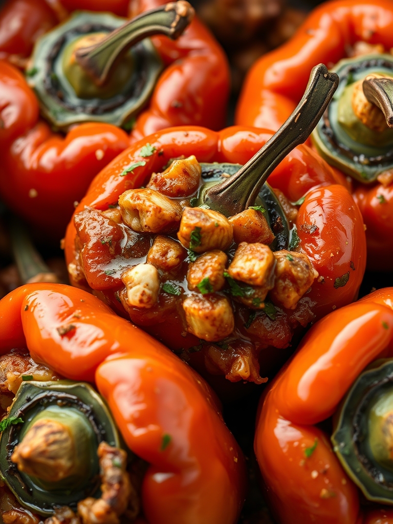 Crockpot Stuffed Peppers ingredients 1