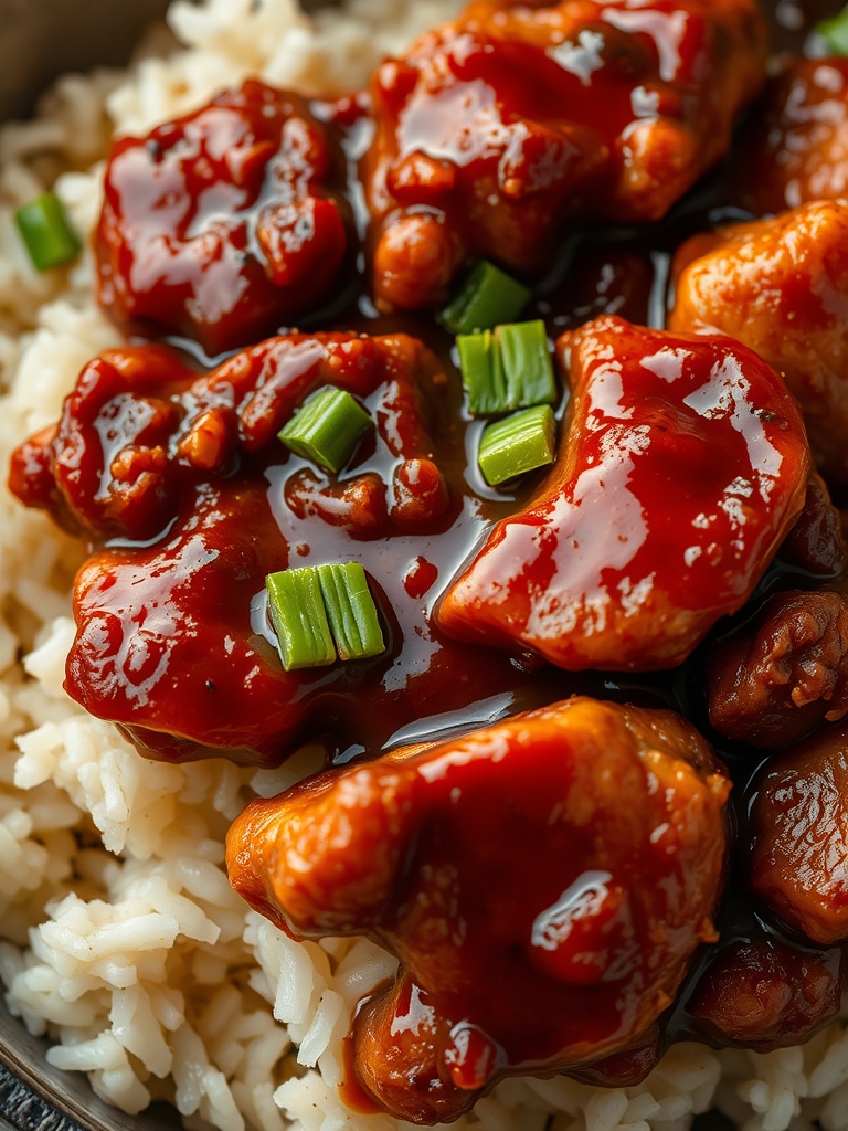 Delicious Sticky Chicken Rice Bowls Recipe ingredients