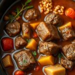 Deliciously Cozy Crockpot Beef Stew ingredients 1