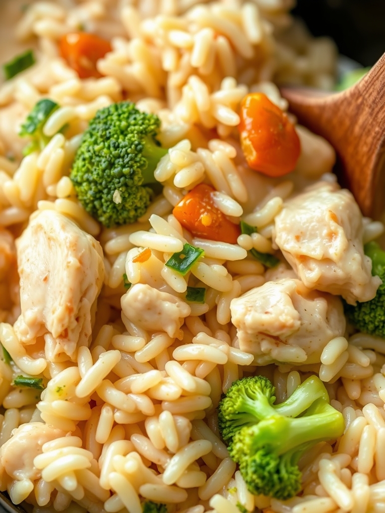 Easy Crockpot Cheesy Chicken Broccoli Rice ingredients 1