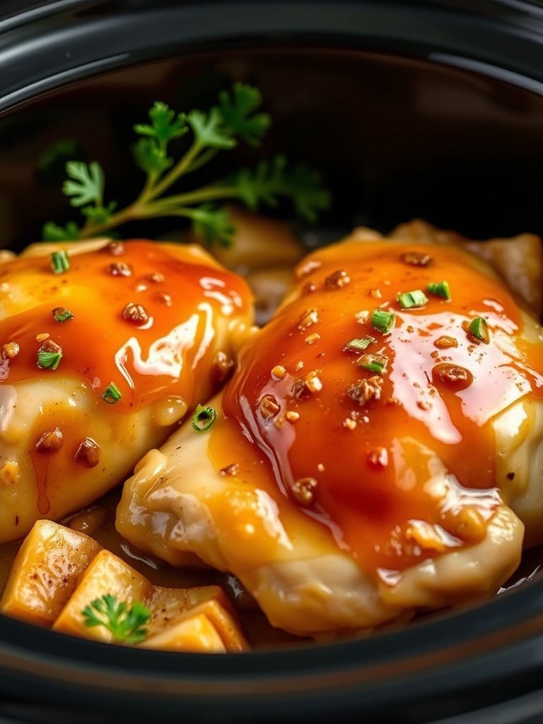 Easy Honey Garlic Slow Cooker Chicken Thighs Ingredients