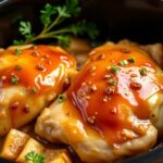 Easy Honey Garlic Slow Cooker Chicken Thighsingredients