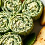 Green Spinach Dip Pinwheels for St. Patrick’s Day Appetizer
