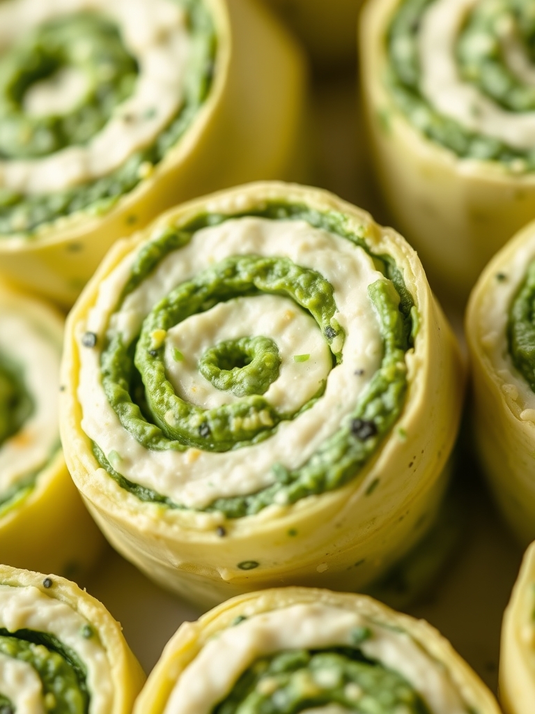 Ingredients for Green Spinach Dip Pinwheels