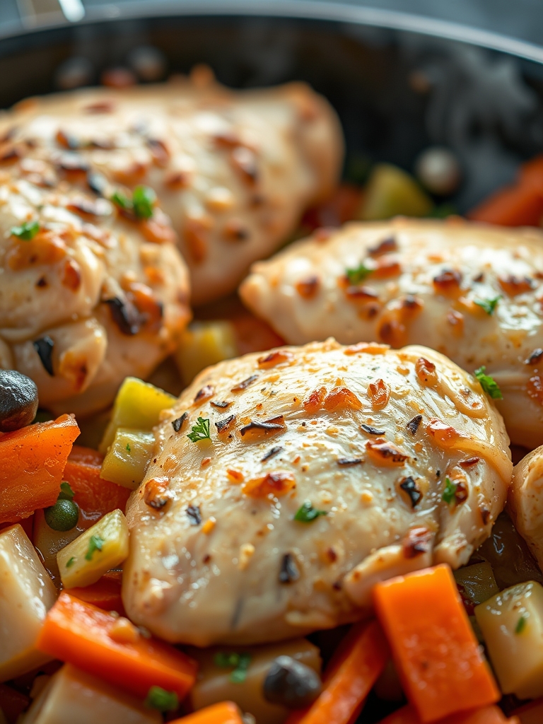 Healthy Chicken and Vegetables Skillet ingredients