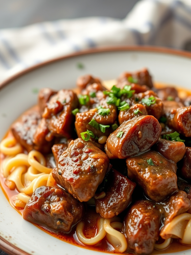 Hearty Comfort Slow Cooker Beef Manhattan
