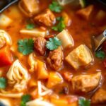 Hearty Crockpot Chicken Tortilla Soup Recipe ingredients 1