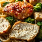 High Protein Rotisserie Chicken Broccoli Pasta (35-Minute Recipe)ingredients