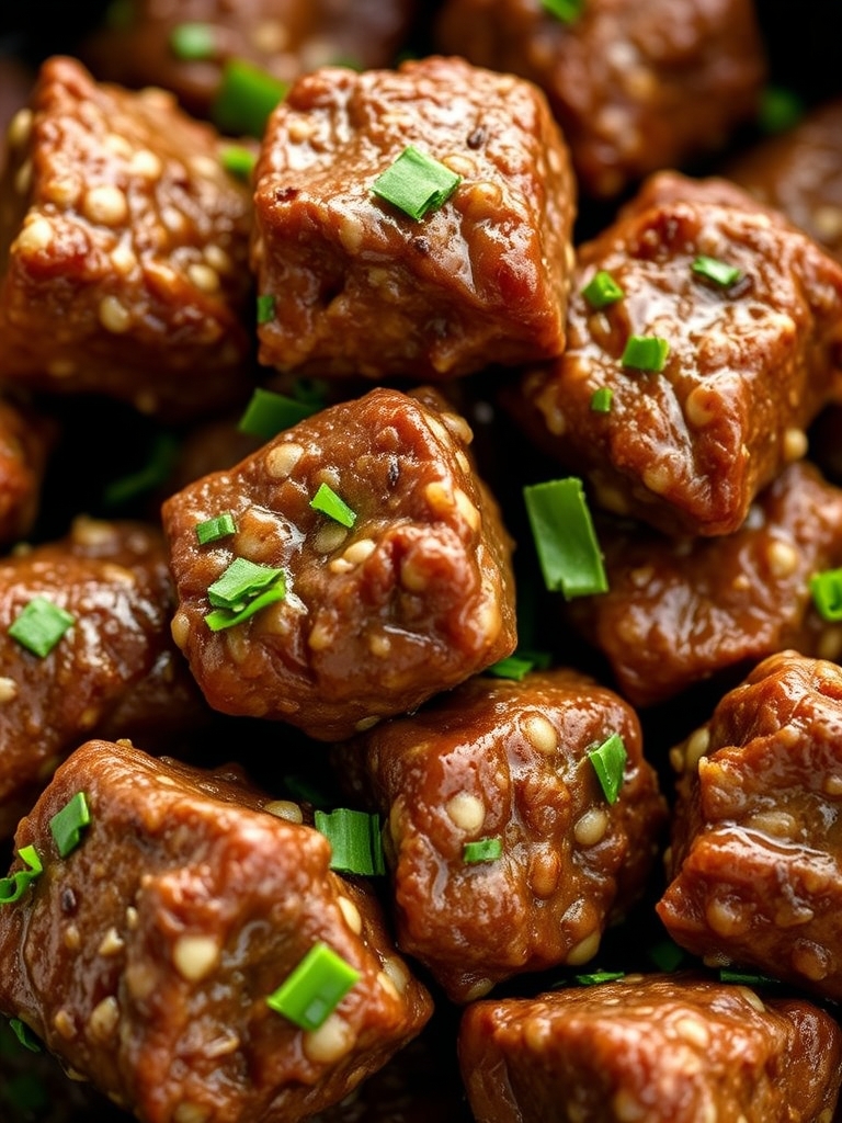 High Protein Slow Cooker Garlic Butter Beef Bites Ingredients