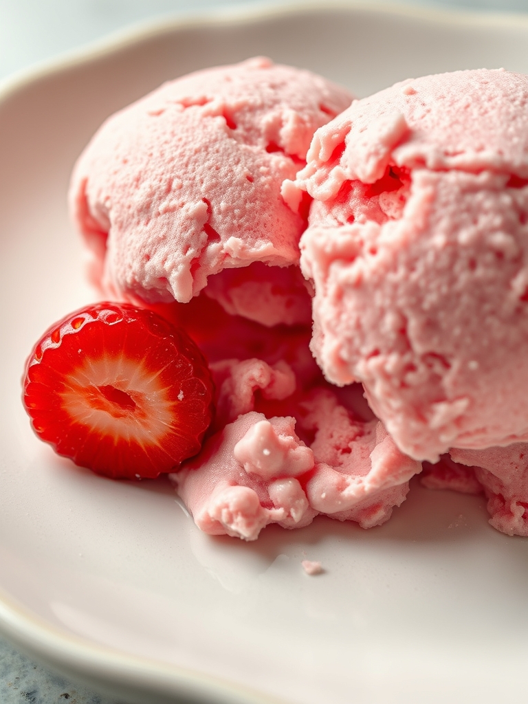 Homemade Strawberry Ice Cream