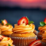 Mango Strawberry Sunset Cupcakesingredients