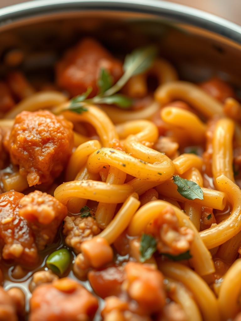 One Pot Beefaroni ingredients 1