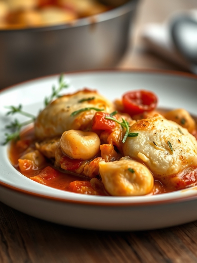 One Pot Gnocchi Chicken Pot Pie