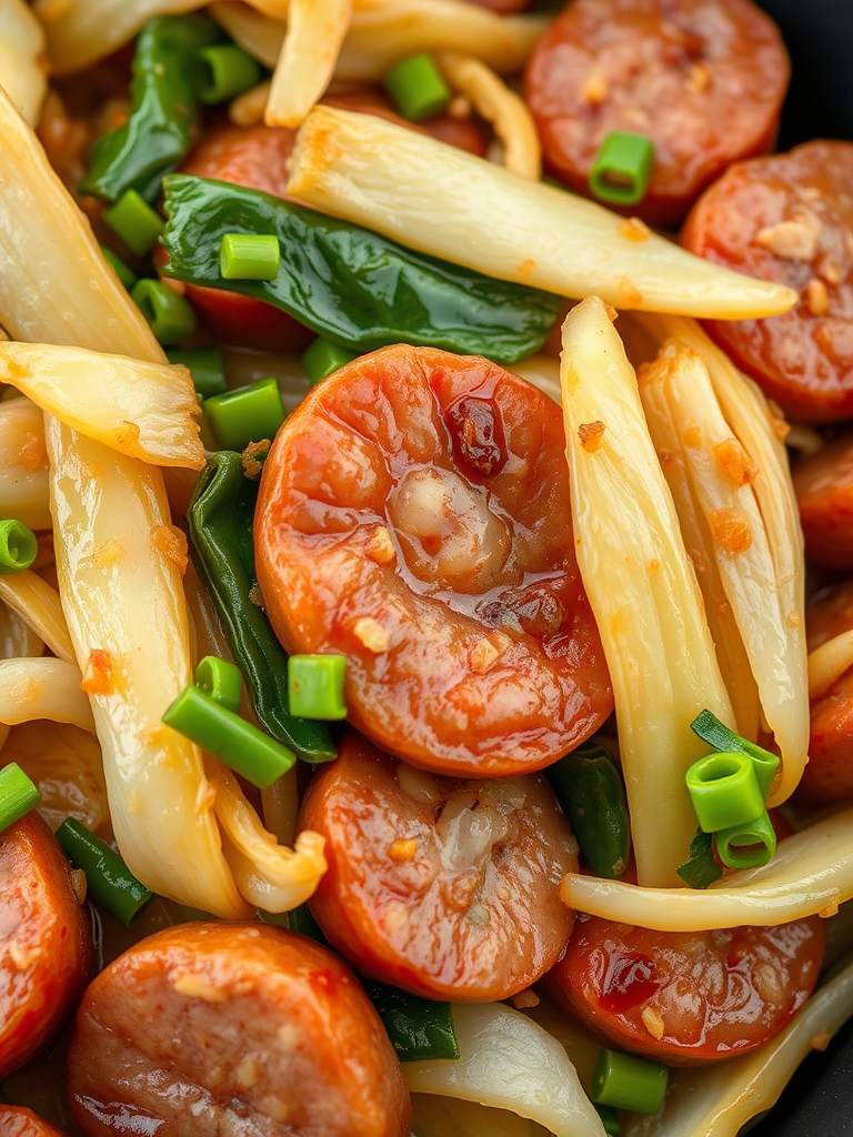 Sausage and Cabbage Stir Fry 30 Minutes ingredients