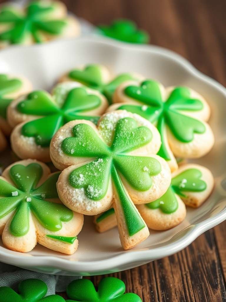 Shamrock Sugar Cookies for St. Patrick's Day