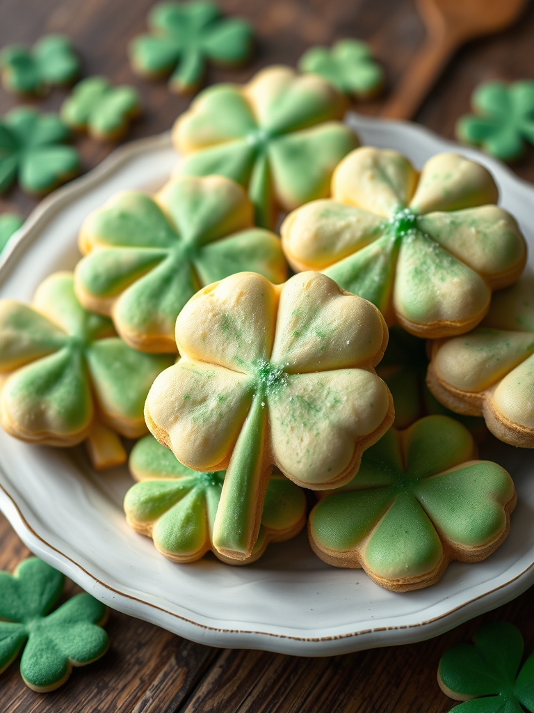 Shamrock Sugar Cookies for St. Patrick's Day