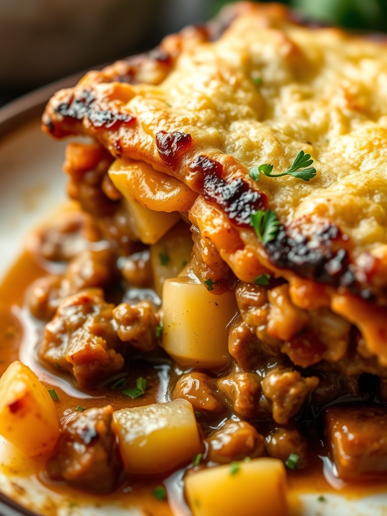 Slow-Cooked Irish Meat & Potato Pie (Perfect for St. Patrick’s Day)
