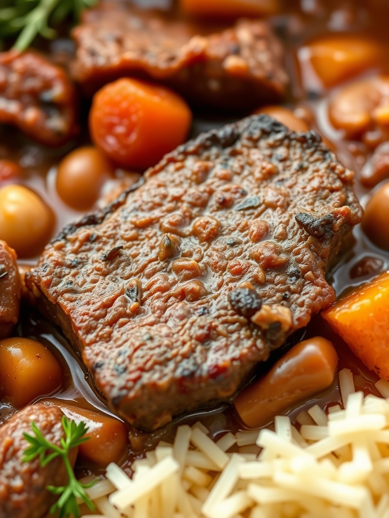 Slow Cooker Beef Manhattan ingredients 1