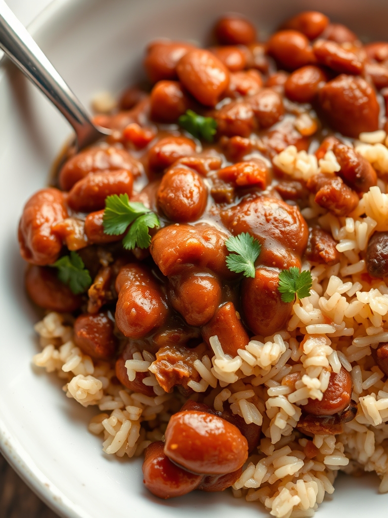 Slow Cooker Cajun Red Beans and Rice