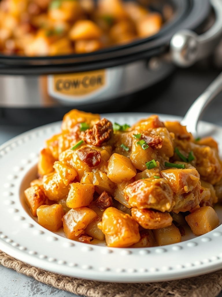 Slow Cooker Cowboy Potato Casserole