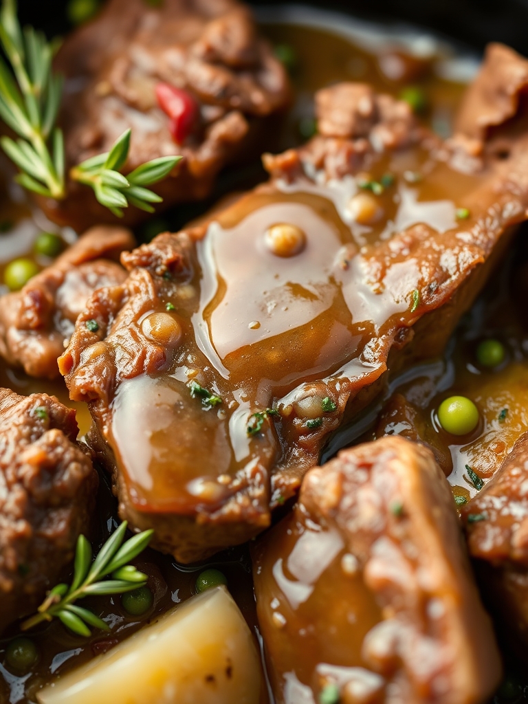 Slow Cooker Garlic Butter Beef Ingredients