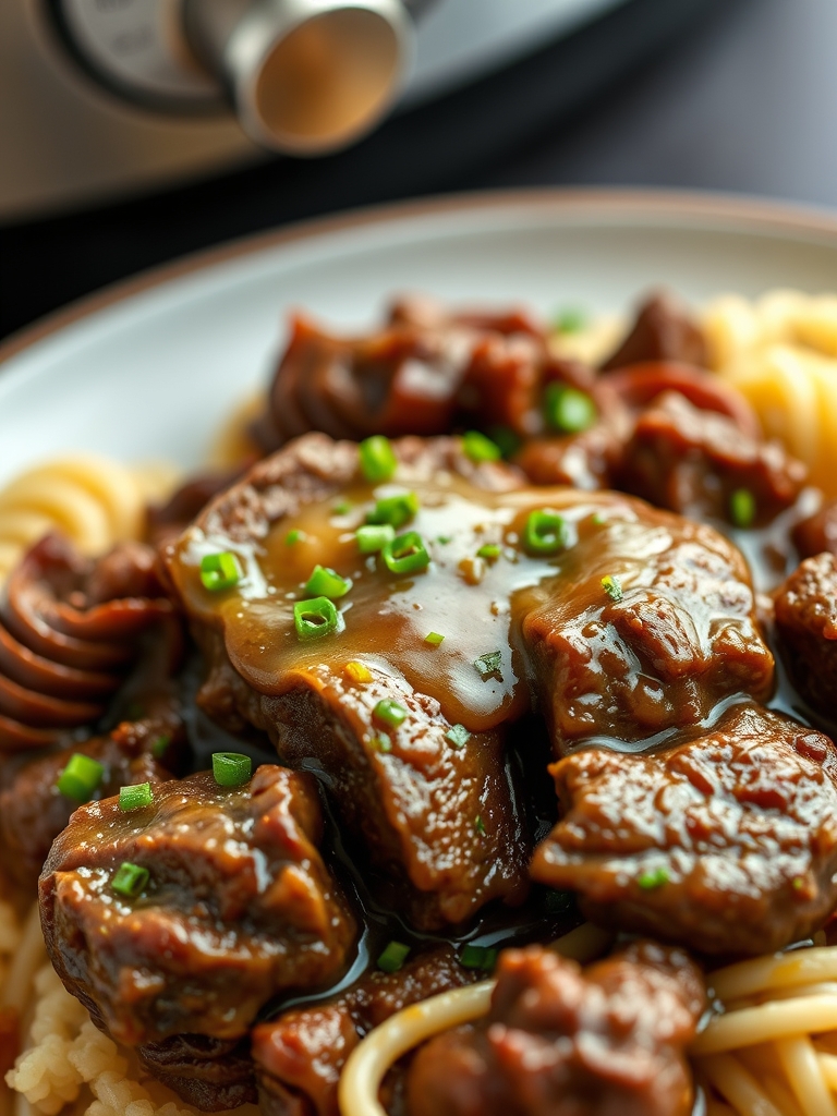 Slow Cooker Garlic Butter Beef
