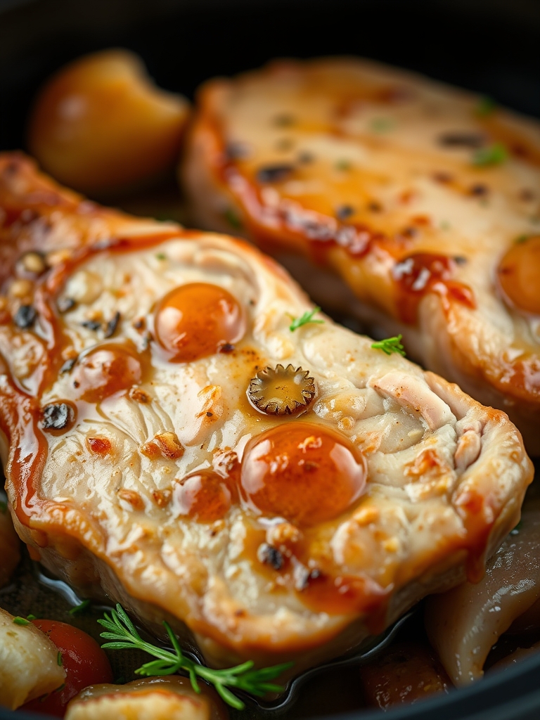 Slow Cooker Honey Garlic Pork Chops ingredients 1