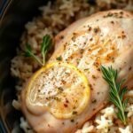 Slow Cooker Lemon Herb Chicken and Rice ingredients 1