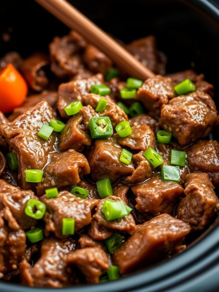 Slow Cooker Mongolian Beef Easy Crock Pot Mongolian Beef Recipe ingredients