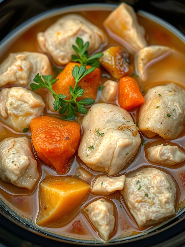 Ingredients for Slow Cooker White Wine Chicken Stew