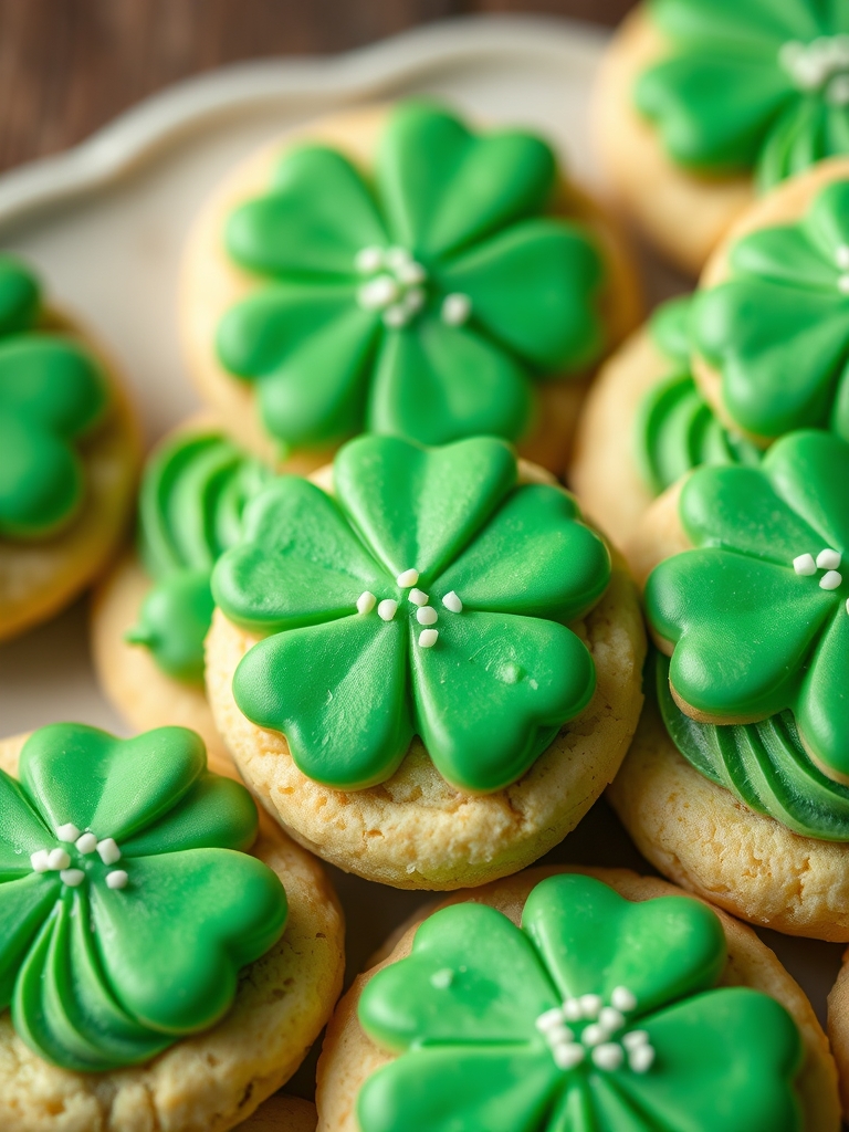 St. Patrick's Day Buttercream Sugar Cookies