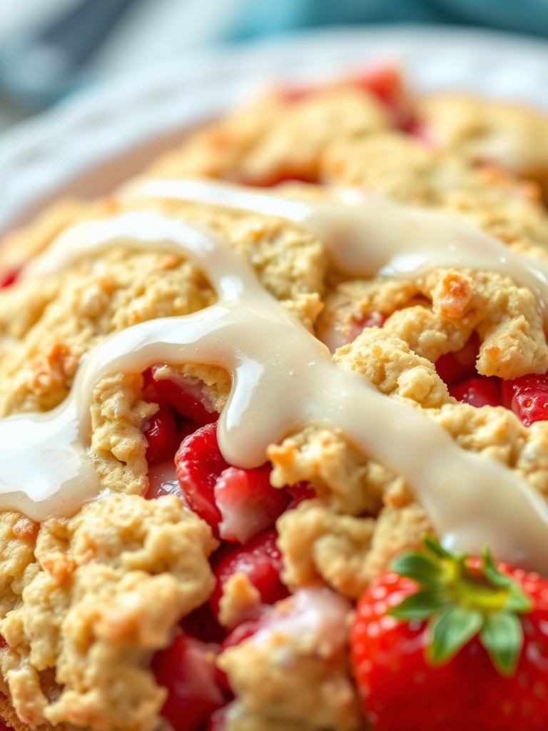 Strawberry Scones Recipe With Lemon Glaze ingredients 1