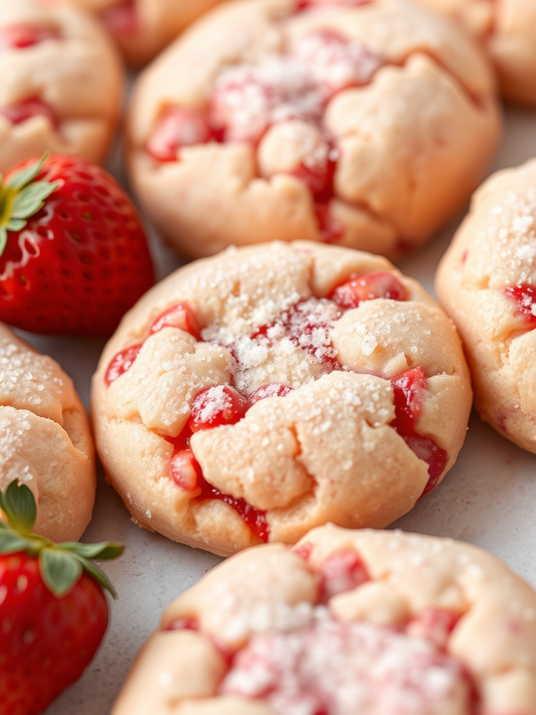 How to Make Strawberry Sugar Cookies with Sparkling Strawberry Sugar: 5 Easy Steps! 3 Strawberry Sugar Cookies Ingredients