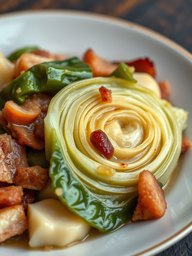Traditional Irish Boiled Bacon and Cabbage