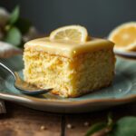 Traditional Irish Lemon Pudding Cake