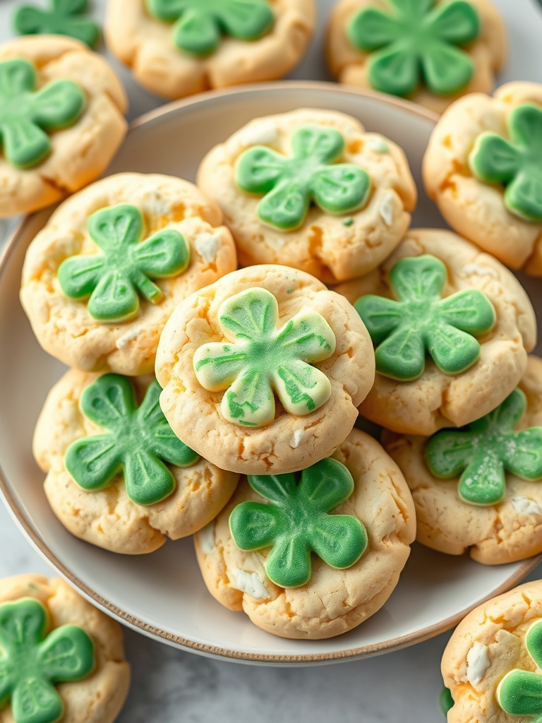 Vanilla Mint St. Patrick's Day Cookies