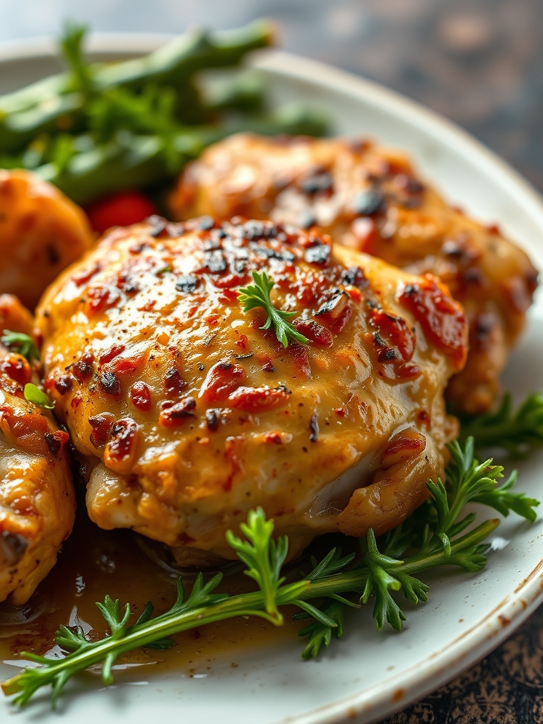 Baked Dijon Chicken Thighs Recipe