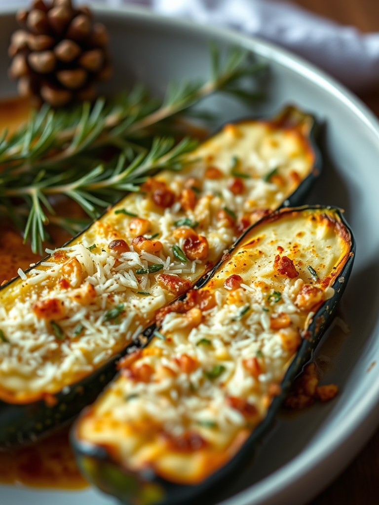 Baked Parmesan Zucchini (Christmas Recipe & Thanksgiving Recipe)