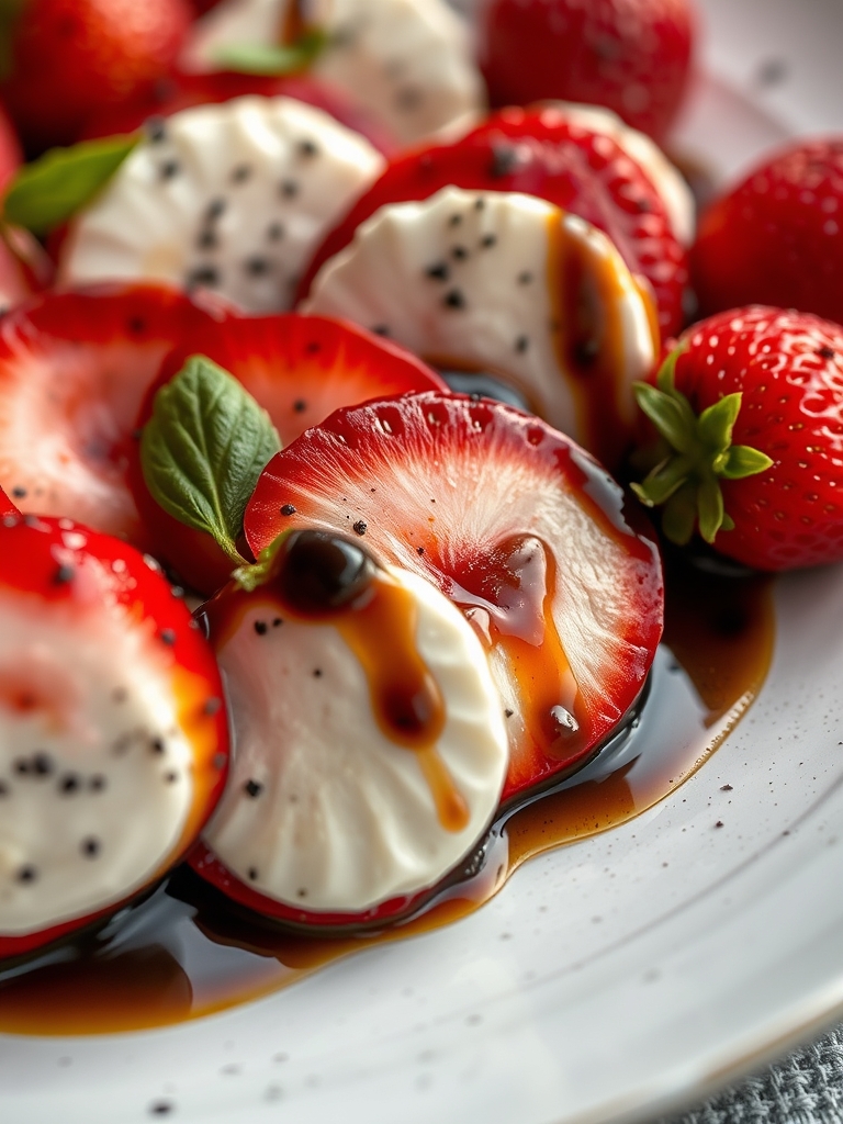 Balsamic Strawberry Caprese