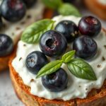 Basil Blueberry Ricotta Bruschettaingredients