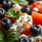 Basil Blueberry Ricotta Bruschettaingredients