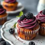 Blackberry Earl Grey Cupcakes