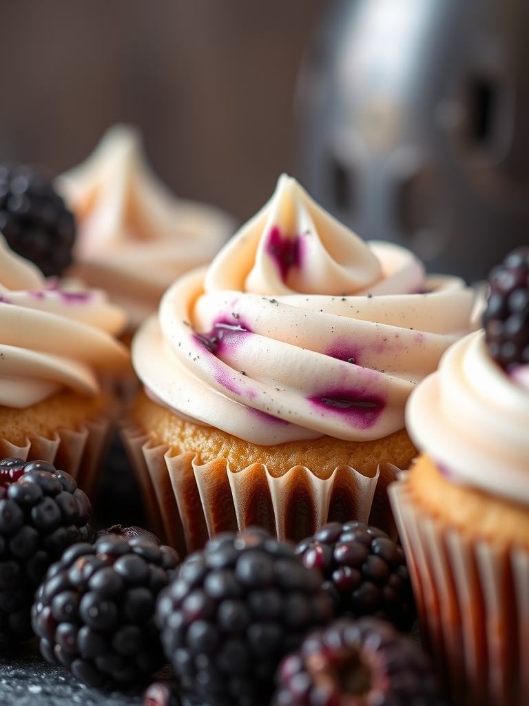 Blackberry Earl Grey Cupcakes ingredients 1