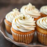 Chamomile Cupcakes with Honey Buttercream Frosting
