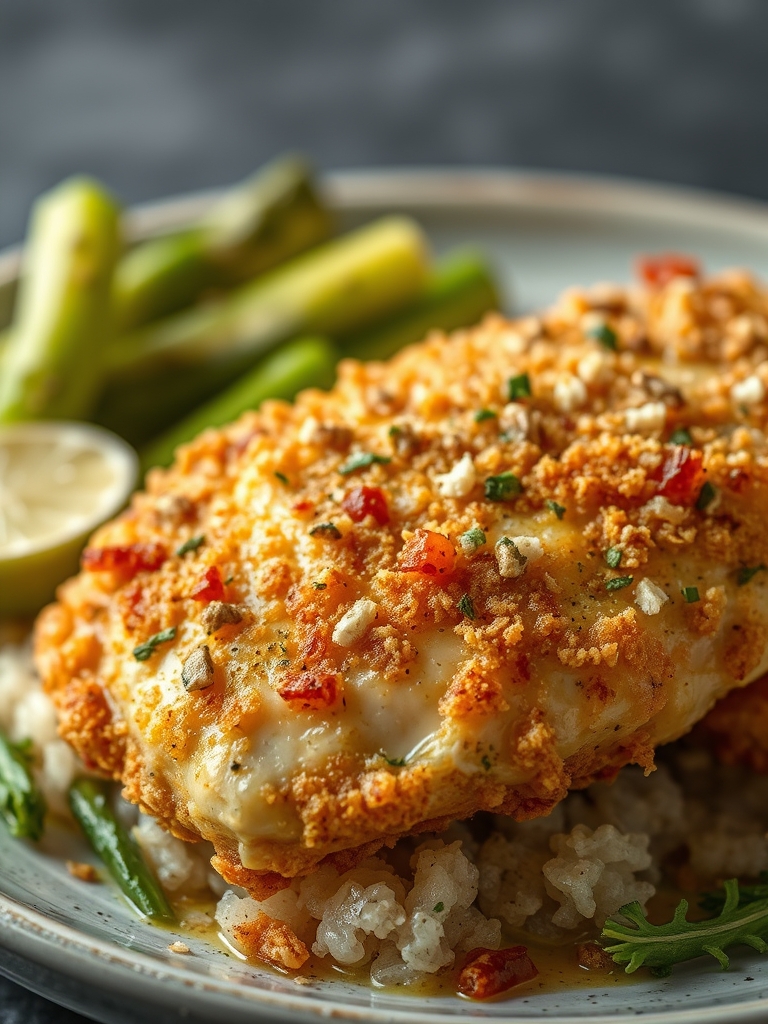 Crispy Dill Pickle Parmesan Chicken