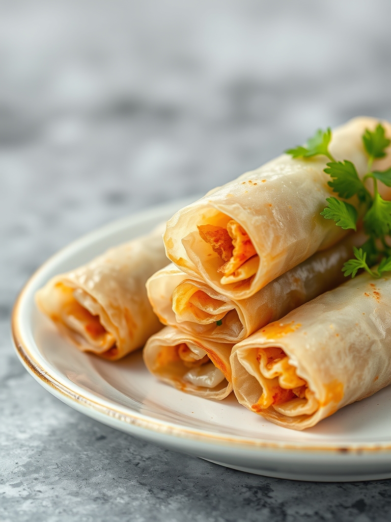 Crispy Rice Paper Spring Rolls